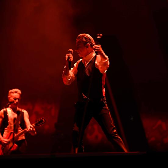 Billede fra en Depeche Mode-koncert.