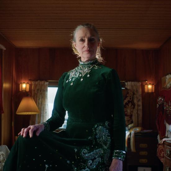 Billede af cirkusartist og hestetræner Katja Schumann.