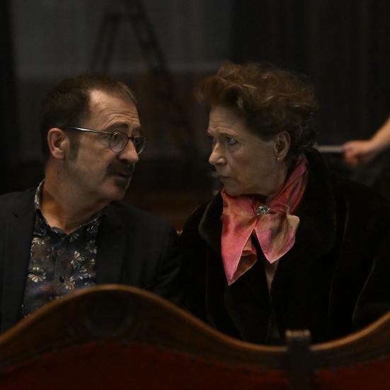 Adrian Hughes og Birte Neumann fra filmen Mors Drenge