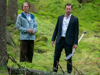Mads Mikkelsen og Nikolaj Lie Kaas i filmen Den Sidste Viking.
