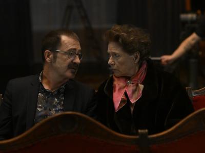 Adrian Hughes og Birte Neumann fra filmen Mors Drenge