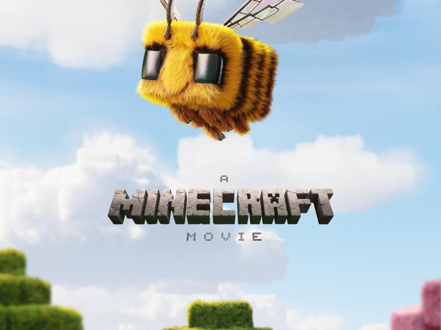 Et billede af en firkantet bi fra En Minecraft Film
