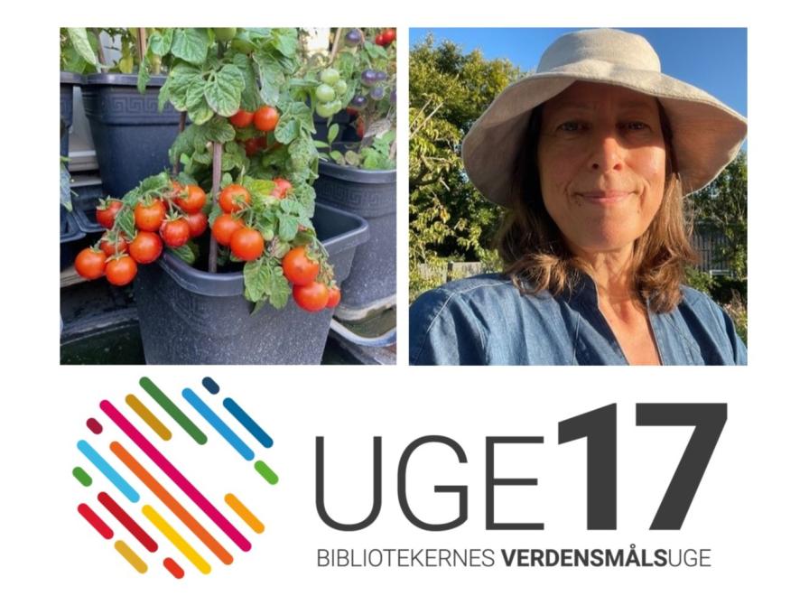 Billede af Katrine fra Katrines Haver og nogle flotte tomater.