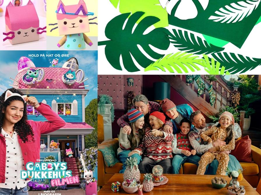 Kollage af alle de sjove ting, der sker i efterårsferien i Bibliografen